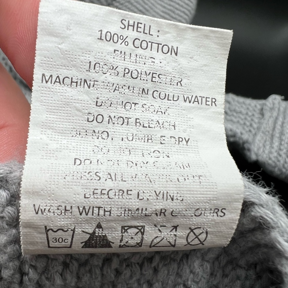 Mud Pie  Mudpie Knitted Gray Elephant Lovey Security Blanket - Picture 4 of 15